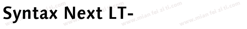 Syntax Next LT字体转换